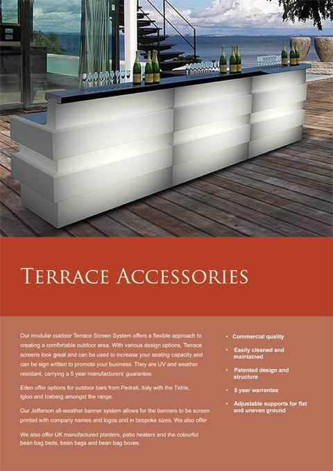 Terrace Accessories Catalogue