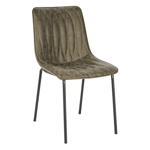 Daisy Chair In Grey Faux Leather by Eden Commercial Furniture
