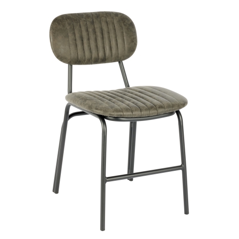 Amanda Chair In Grey Faux Leather by Eden Commercial Furniture