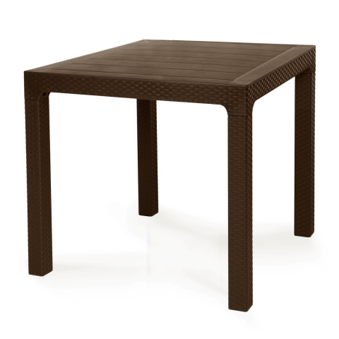Poppy 80cm Square Table In Brown from Eden Commercial Furniture