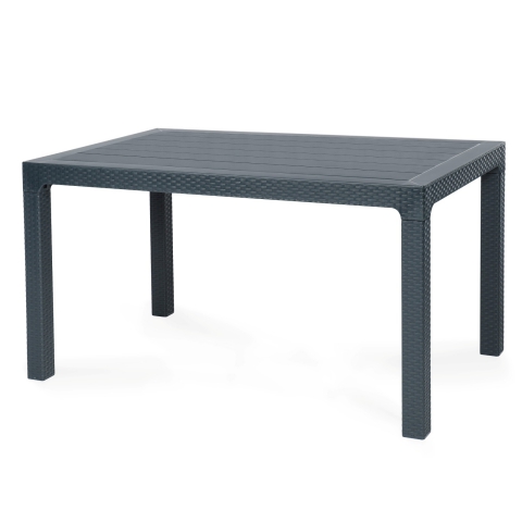 Poppy 140x80cm Rectangular Table In Anthracite from Eden Commercial Furniture