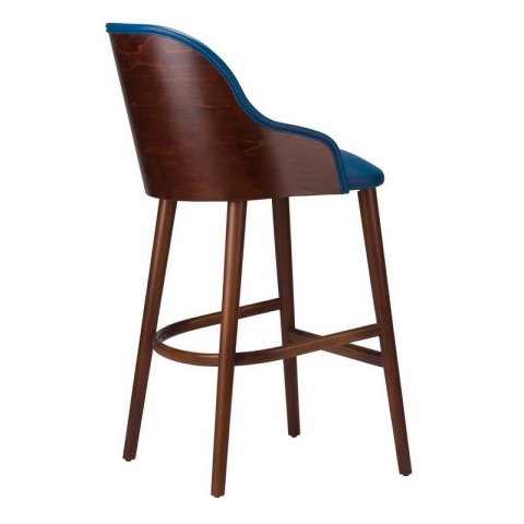 Pisa Stool With Arms and Veneered Back from Eden Commercial Furniture