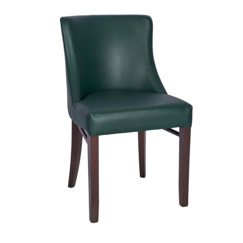 Arbroath Chair In Walnut and Moss from Eden Commercial Furniture
