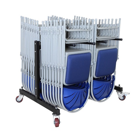 Seaton Single Row Two Column Folding Chair Trolley from Eden Commercial Furniture